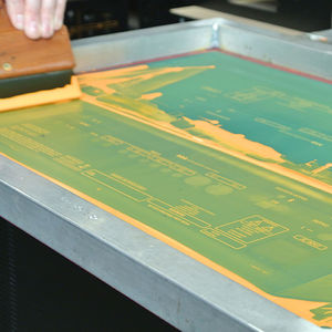 Silk screen printing process